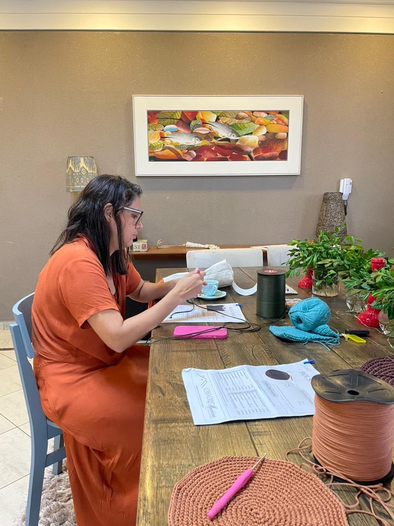 Aula de crochê